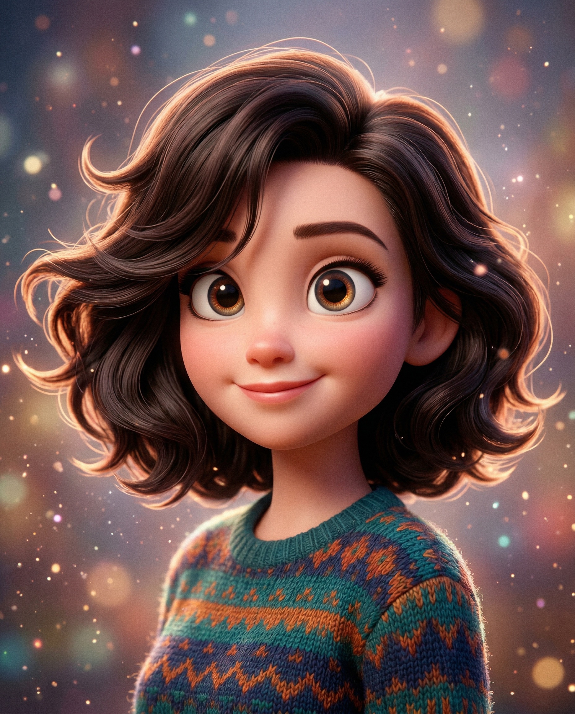 Photo transformée en personnage animation 3D — style dessin animé moderne