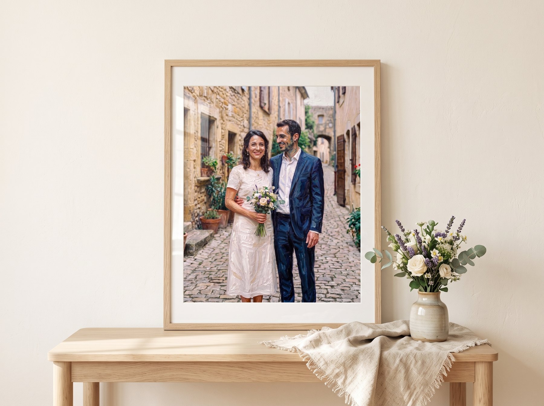 Portrait artistique d’un couple créé à partir d’une photo